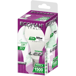 Ecoman Led Goccia 15W 4000K E27 Naturale en oferta
