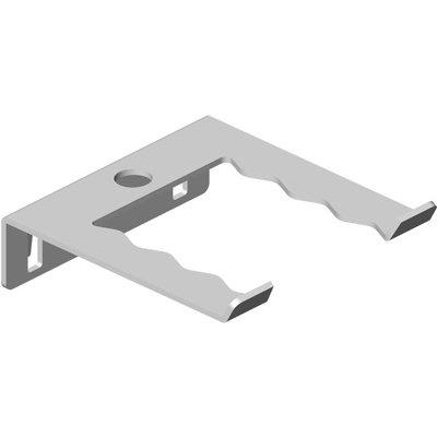 11404-00002 - Supporto per griglia porta attrezzi, da parete, 6 pz, colore: Bianco - Element System