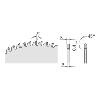 Cmt Orange Tools - 223.048.06H LAMA X ABRASIVI E COMPOSITI HW 160x2.2/1.6x20 Z48 TCG