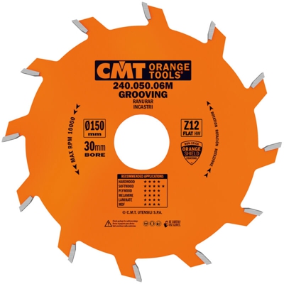 Cmt Orange Tools - 240.040.06R LAMA CIRCOLARE PER INCASTRI HW 150X4/3X35 Z12 PIANO