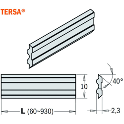 Cmt Orange Tools - 795.260.10 SET 2 COLTELLI -SISTEMA TERSA- 260x10x2.3mm HPS características