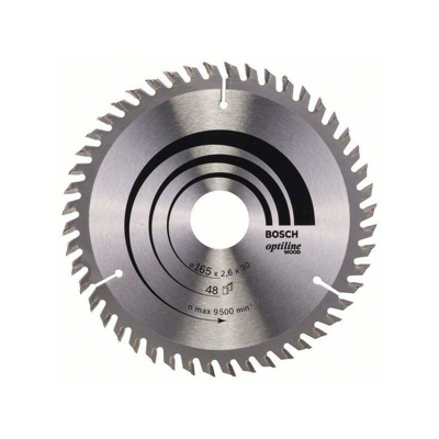 Bosch Lama per sega circolare Optiline Wood 165 x 30 x 2,6 mm, 48