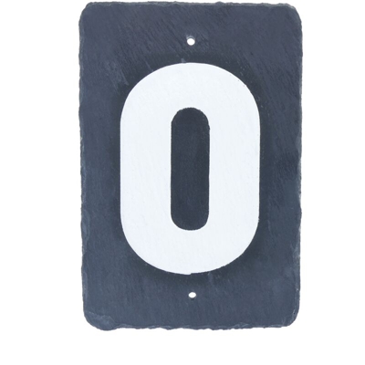 PrimeMatik - Numero 0 in ardesia 180x120mm marcatura