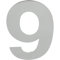 PrimeMatik - Numero 9 150 mm in acciaio inox marcatura características