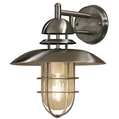 7319-000 Sorento Lampada da parete, BxPxH 27x29x34 cm, 1 x 60 W, IP44, in acciaio INOX - Konstsmide