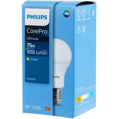 Ledkia - Lampadina LED E27 A60 CorePro 11W Bianco Caldo 2700K