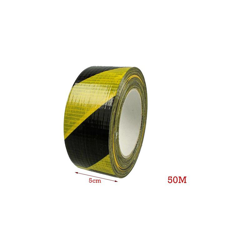 Ledlux - Nastro Striscia Distanza di Cortesia Nero Giallo 5cm X 50mt Adesivo Pavimento Marcatura Delimitazione Zone Distanza Sicurezza Segnaletica en oferta