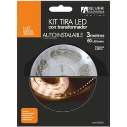 Silver - Striscia LED 3m 3528 12V W/Feeder 230V 3000K características