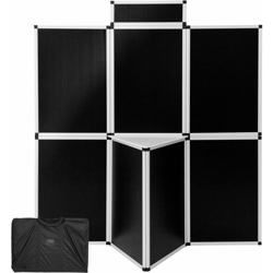 Parete espositiva 200x180cm - banner pubblicitari, espositori, parete divisoria - nero - TECTAKE en oferta