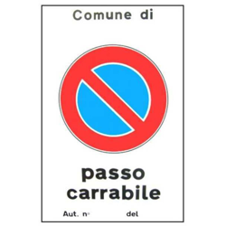 Yeppon - Cartello Passo Carrabile Automatico 40X 60 Alluminio precio
