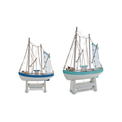 Gift Decor - Barco Legno (8,5 x 41,5 x 28,5 cm)