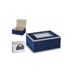 Gift Decor - Portafoto Azzurro Velluto (20 x 10,3 x 24,8 cm) características