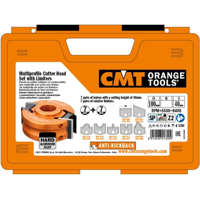 Cmt Orange Tools - 693.013.04 SET MULTIPROFILO CON LIMIT. D=100X40X30 (ALL)