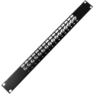 RackMatic - Patch panel 16 porte BNC femmina per rack 19"