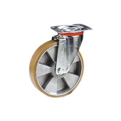 Ruota Poliuretano 200 Art 659306 Piastra Girevole - DCK GROUP
