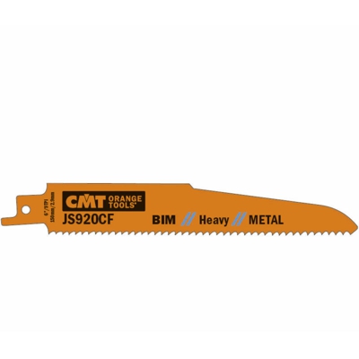 JS920CF-5 5 LAME SEGHETTO X METAL BIM 150x2.9x9TPI (SIDESET/MILLED) - CMT ORANGE TOOLS