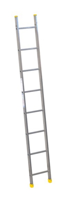 SCALA INDUSTRIALE ALLUMINIO da Appoggio pioli quadri 24x24 mm 12 Gradini 3,66 mt - MAURER