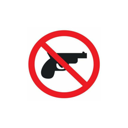 No Brand - plastificato polimero adesivo UV vietata arma da fuoco precio