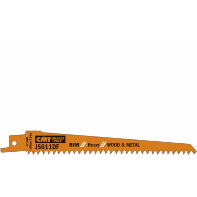 JS611DF-5 5 LAME SEGHETTO LEGNO/METAL BIM 150x4.3x6TPI (SS/MILLED) - CMT ORANGE TOOLS