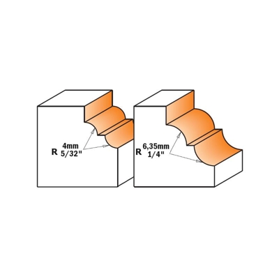 Cmt Orange Tools - 741.380.11 FRESA PROFILATA C/CUSC. HM S=6 D=42.8 R=6.4