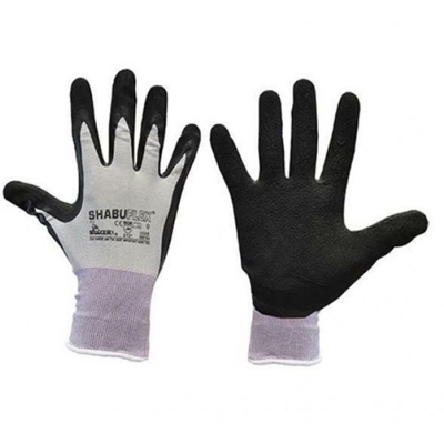 Guanti Da Lavoro Nylon/Lattice Tg. 10 Cf. 12 Pz - NERI