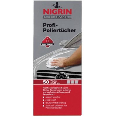 Nigrin 73898 Salviette per lucidatura auto 50 pz.