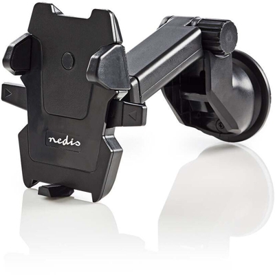 Supporto Auto Universale Ventosa Per Smartphone Porta Cellulare 360° Regolabile - NEDIS