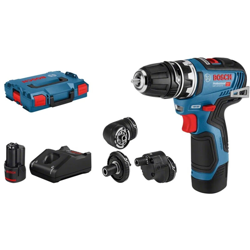 Bosch Trapano avvitatore a batteria GSR 12V-35 FC, con 2 batterie da 3,0 Ah e set di accessori - 06019H3000 precio
