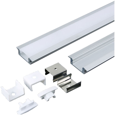 V-tac - PROFILO CANALINA IN ALLUMINIO PER STRIP LED '3350' mm 24,7 x 7 - largh.max 12,4