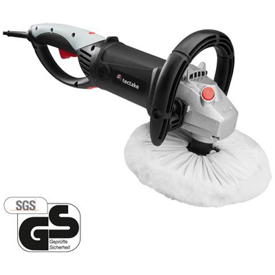Lucidatrice con manopola girevole 1500W - lucidatrice auto, lucidatrice per auto, lucidatrice carrozzeria - 33 pezzi incl. prodotto per lucidatura
