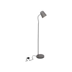 Cliccandoshop - Lampada da Terra Metallo (23 x 142 x 35 cm) Grigio - BIGBUY HOME en oferta