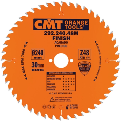 Cmt Orange Tools - 292.230.48M LAMA X TAGLIO DI PRECISIONE HW 230X2.8/1.8X30 Z48 ATB
