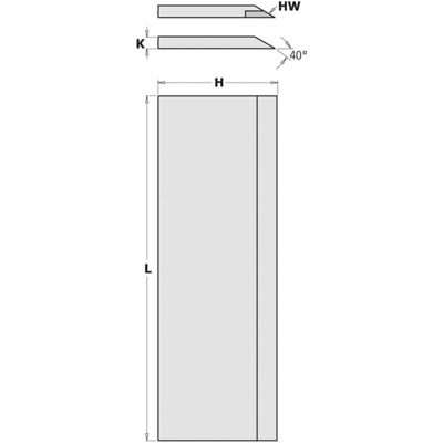 792.710.35 SET DI 2 COLTELLI PER PIALLA 710x35x3mm HS - CMT ORANGE TOOLS