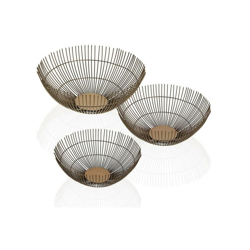 Centrotavola Fredrik Metallo (3 Pezzi) (36,5 x 13,5 x 36,5 cm) - BIGBUY HOME características