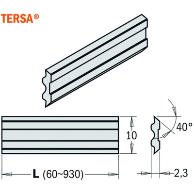Cmt Orange Tools - 795.420.10 SET 2 COLTELLI -SISTEMA TERSA- 420x10x2.3mm HPS