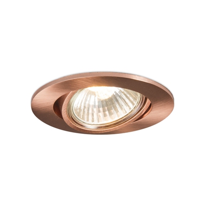 QAZQA Faretto da incasso cisco - Moderno - Alluminio - Rame - Tondo Max. 1 x Watt