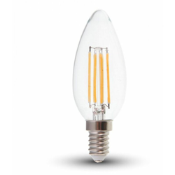 Lampadina LED V-TAC E14 6W Candela Filamento 4000K en oferta