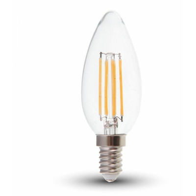 Lampadina LED V-TAC E14 6W Candela Filamento 4000K