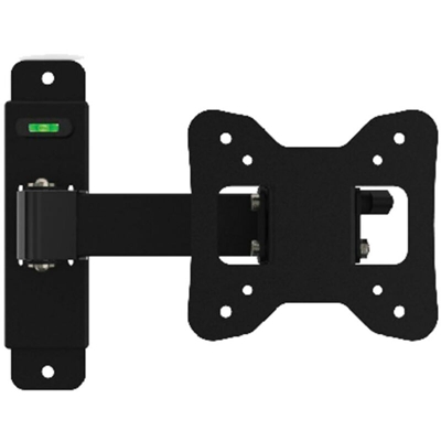Staffa Muro Porta TV Monitor Fino 27 '' Pollici Braccio Supporto Parete Max 10kg - BAKAJI