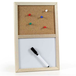 Bacheca Memo Lavagna Magnetica Bianca Cancellabile Parete con Pennarello 30x20cm - BAKAJI características