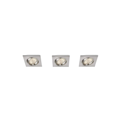 Philips - LM Spot LM Set 3 spot incasso quadrati LED acciaio spazzolato 10 cm características