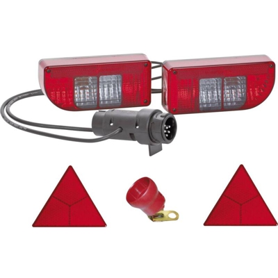 Kit illuminazione per rimorchio N/A 7/13 poli posteriore 12 V Vetro trasparente - Secorüt