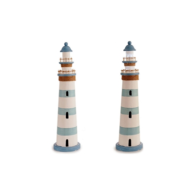 Statua Decorativa Legno (19,5 x 76,5 x 19,5 cm) Luci LED - GIFT DECOR
