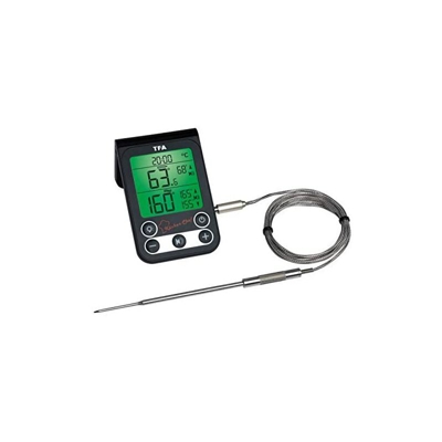 Termometro per barbecue 14.1512.01 KÜCHEN-CHEF Nero - Tfa Dostmann - TFA-DOSTMANN