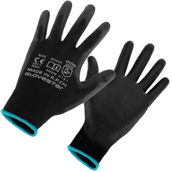 PrimeMatik - Guanto da lavoro in fibra di poliestere con rivestimento in poliuretano Taglia S precio