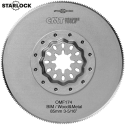 Cmt Orange Tools - OMF174-X5 5 LAME A SEGMENTI PER METALLO BIM D=85x0.7mm SL en oferta