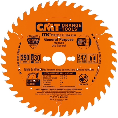 Cmt Orange Tools - 271.184.24M LAMA CIRCOLARE (ULTRA ITK) HW 184X1.7/1.1X30 Z24 ATB+S