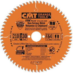 Cmt Orange Tools - 276.305.96M LAMA CIRCOLARE X ALLUMINIO HW 305x2.8/2.0x30 Z96 TCG NEG características