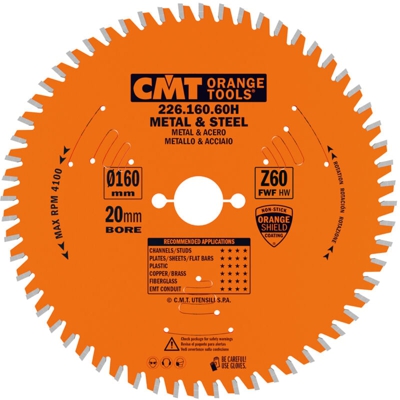 Cmt Orange Tools - 226.060.10M LAMA X MATERIALI FERROSI-PVC HW 254x2.2/1.8x30 Z60 FWF