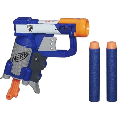 N-Strike Elite Jolt Pistola Giocattolo per Bambini con 2 Colpi Munizioni - Nerf